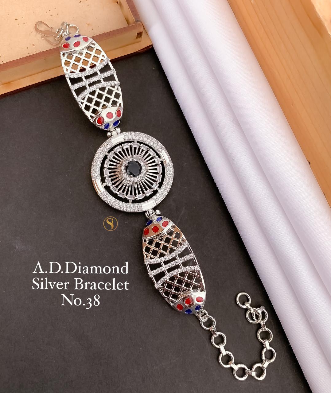 Fancy Designer AD Diamond Bracelet 3 Catalog
